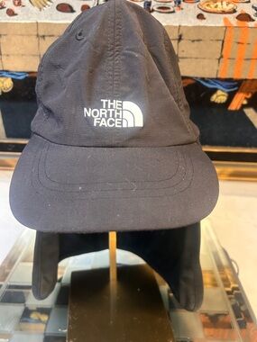 The North Face Black Cap with White Logo